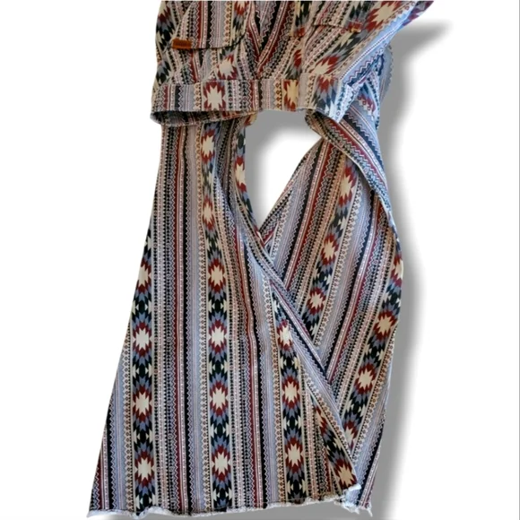 Rock & Roll Cowgirl Denim Jeans Womens 31x36 Bargain Button Bell Flare EUC - Picture 8 of 14